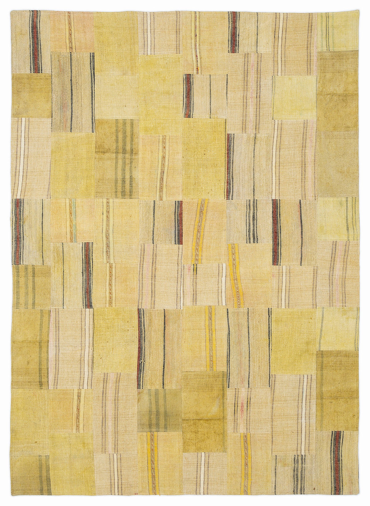 Mixed Over Dyed Kilim Patchwork Unique Rug 5&#39;3&#39;&#39; x 7&#39;7&#39;&#39; ft 160 x 230 cm