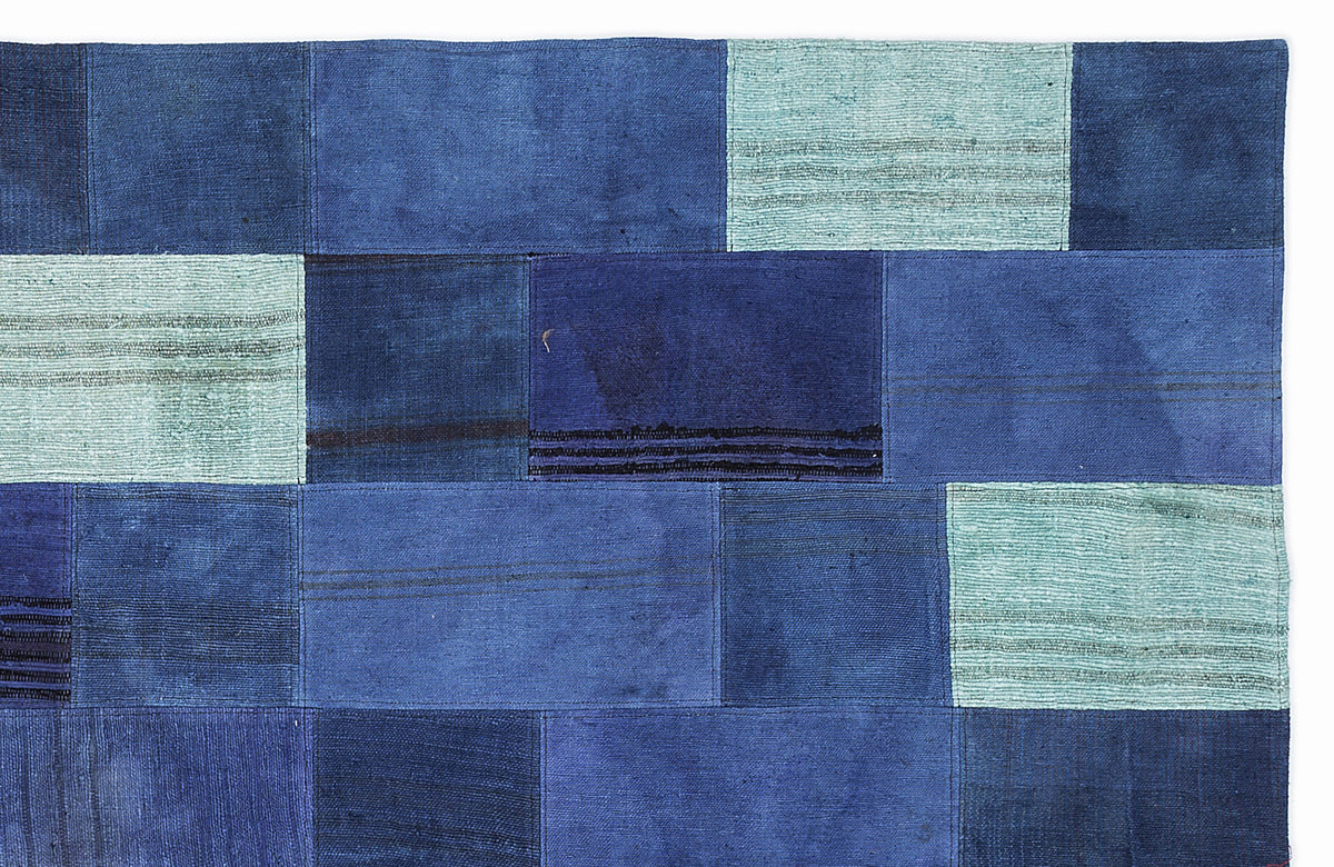 Mixed Over Dyed Kilim Patchwork Unique Rug 5&#39;3&#39;&#39; x 7&#39;7&#39;&#39; ft 160 x 230 cm