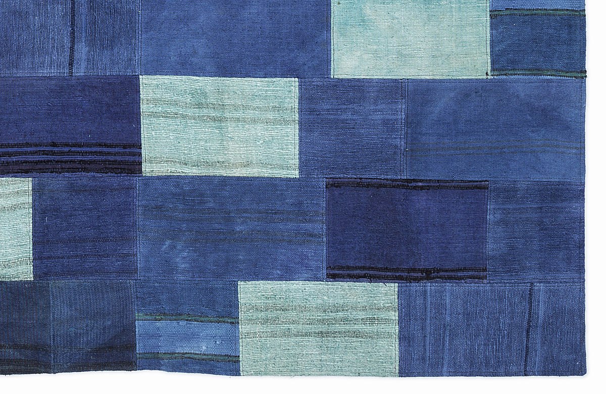 Mixed Over Dyed Kilim Patchwork Unique Rug 5&#39;3&#39;&#39; x 7&#39;7&#39;&#39; ft 160 x 230 cm