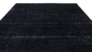 Black Over Dyed Vintage XLarge Rug 9'9'' x 12'2'' ft 297 x 372 cm