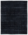 Black Over Dyed Vintage XLarge Rug 9'9'' x 12'2'' ft 297 x 372 cm