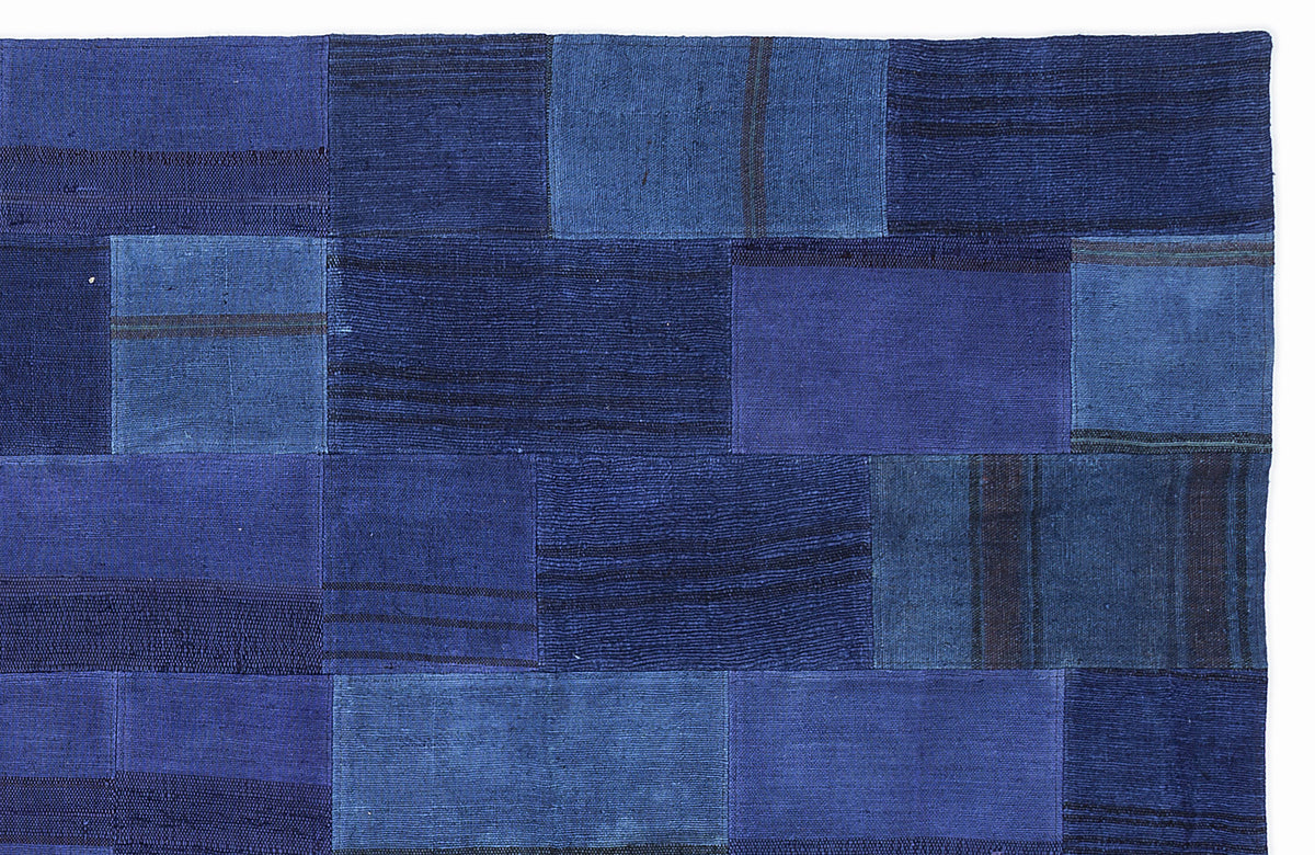 Mixed Over Dyed Kilim Patchwork Unique Rug 5&#39;3&#39;&#39; x 7&#39;7&#39;&#39; ft 160 x 230 cm