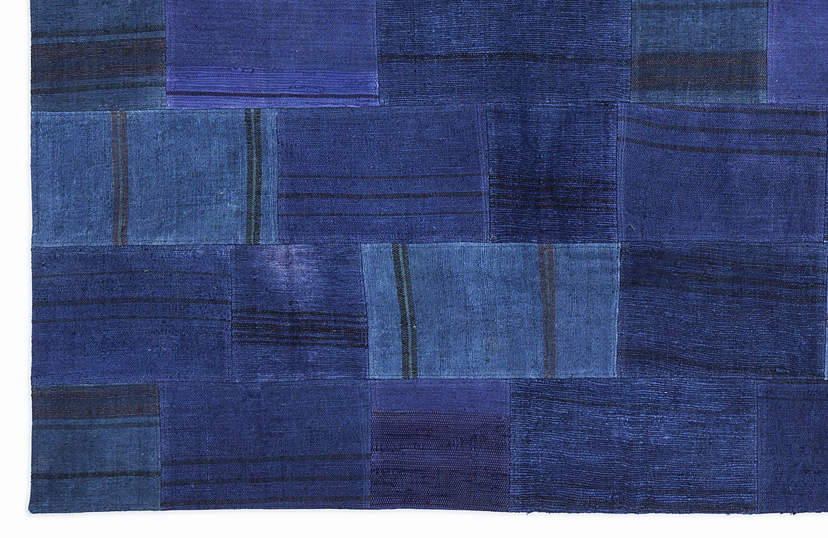 Mixed Over Dyed Kilim Patchwork Unique Rug 5&#39;3&#39;&#39; x 7&#39;7&#39;&#39; ft 160 x 230 cm