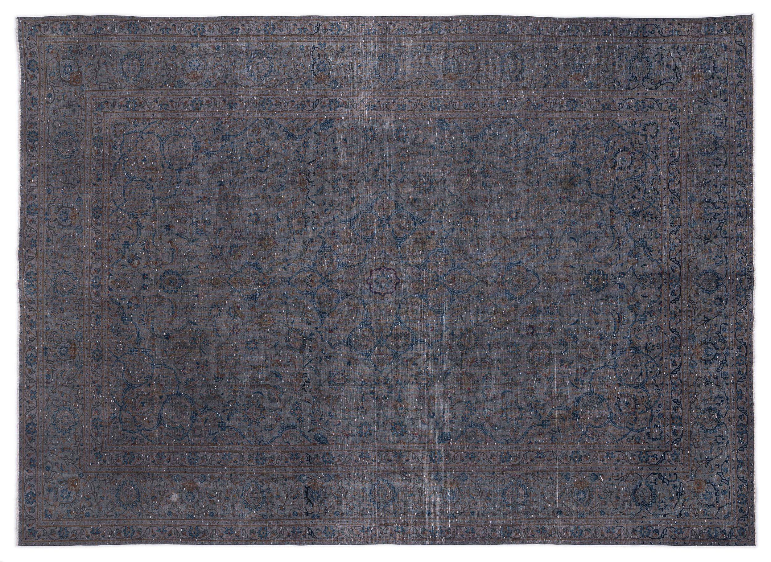 Gray Over Dyed Vintage XLarge Rug 9'9'' x 13'1'' ft 296 x 400 cm