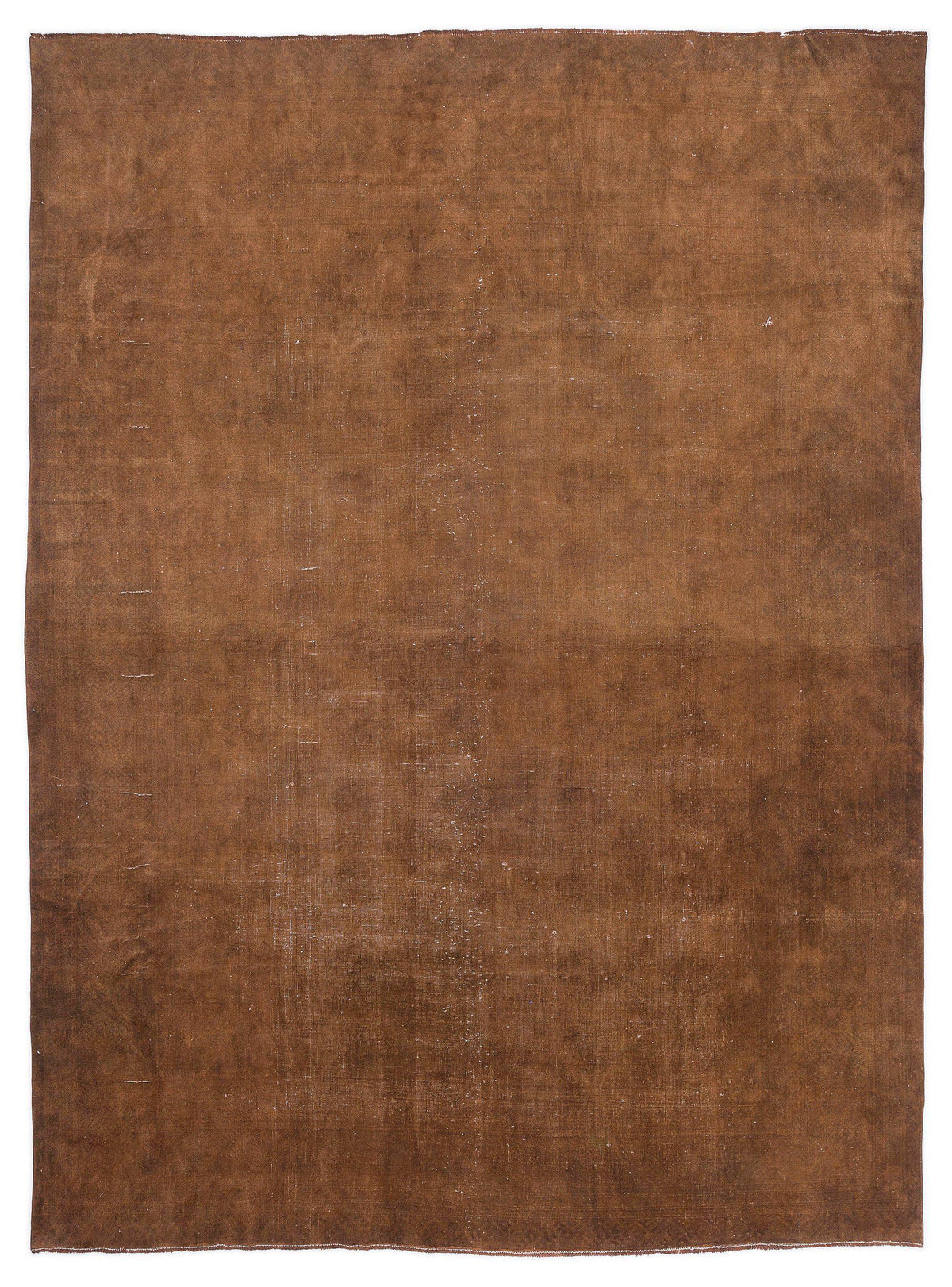 Brown Over Dyed Vintage XLarge Rug 9&#39;7&#39;&#39; x 12&#39;10&#39;&#39; ft 292 x 392 cm