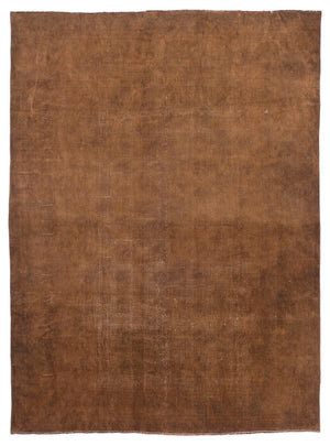 Brown Over Dyed Vintage XLarge Rug 9'7'' x 12'10'' ft 292 x 392 cm