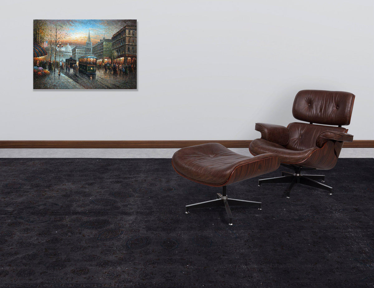 Gray Over Dyed Vintage XLarge Rug 9&#39;7&#39;&#39; x 13&#39;1&#39;&#39; ft 293 x 400 cm