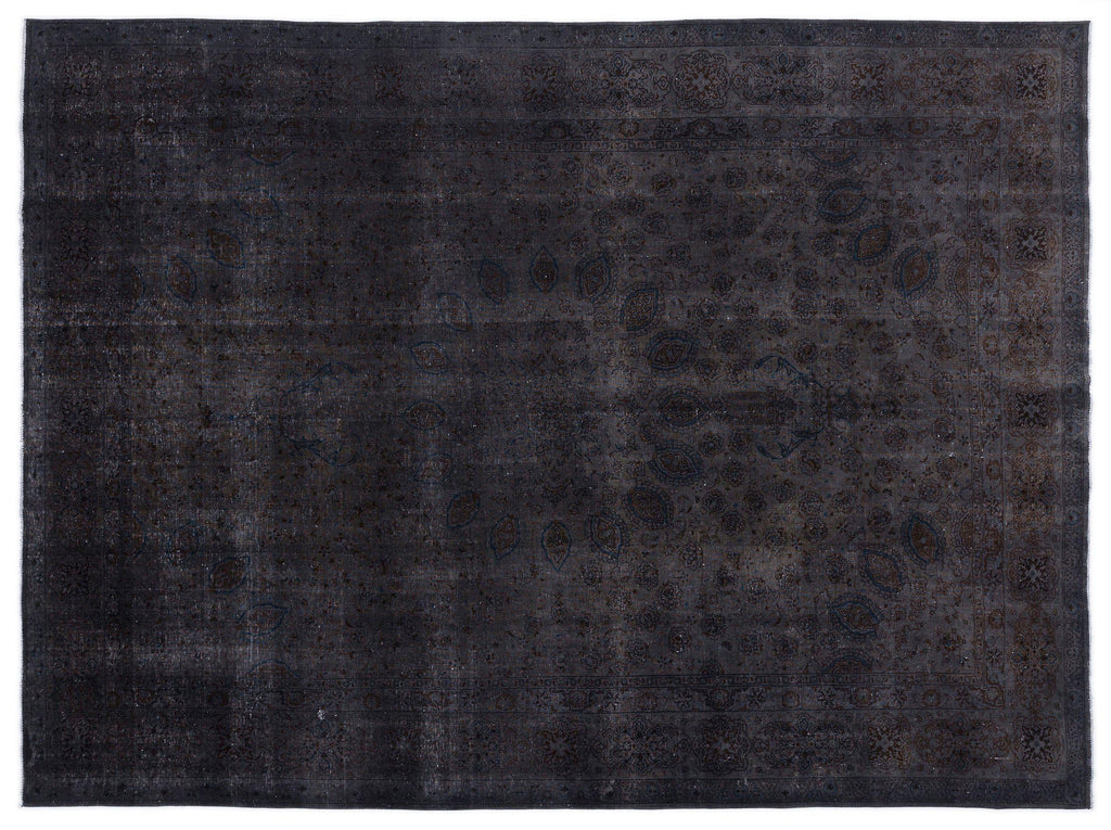 Gray Over Dyed Vintage XLarge Rug 9'7'' x 13'1'' ft 293 x 400 cm