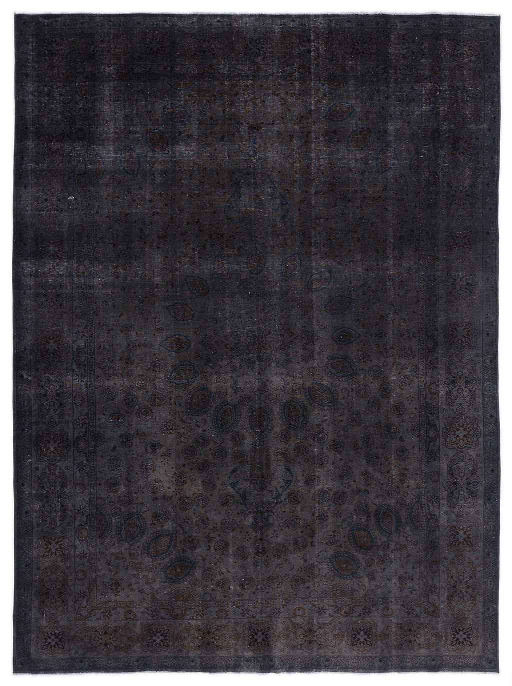 Gray Over Dyed Vintage XLarge Rug 9'7'' x 13'1'' ft 293 x 400 cm