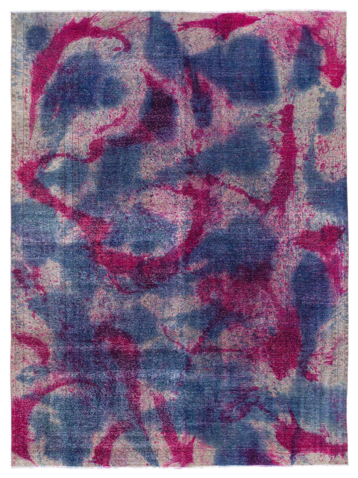 Retro Over Dyed Vintage XLarge Rug 9&#39;5&#39;&#39; x 12&#39;11&#39;&#39; ft 286 x 394 cm