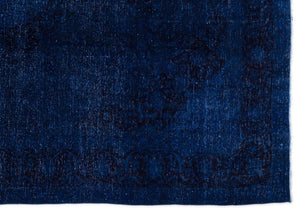 Blue Over Dyed Vintage XLarge Rug 9'6'' x 13'5'' ft 289 x 409 cm