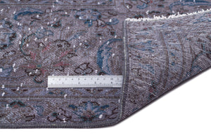 Gray Over Dyed Vintage XLarge Rug 9'6'' x 12'9'' ft 290 x 388 cm
