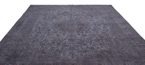 Gray Over Dyed Vintage XLarge Rug 9'6'' x 12'9'' ft 290 x 388 cm