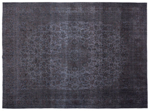 Gray Over Dyed Vintage XLarge Rug 9'6'' x 12'9'' ft 290 x 388 cm