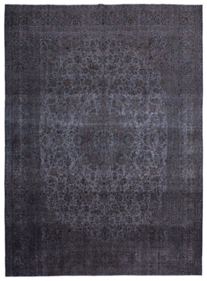 Gray Over Dyed Vintage XLarge Rug 9'6'' x 12'9'' ft 290 x 388 cm
