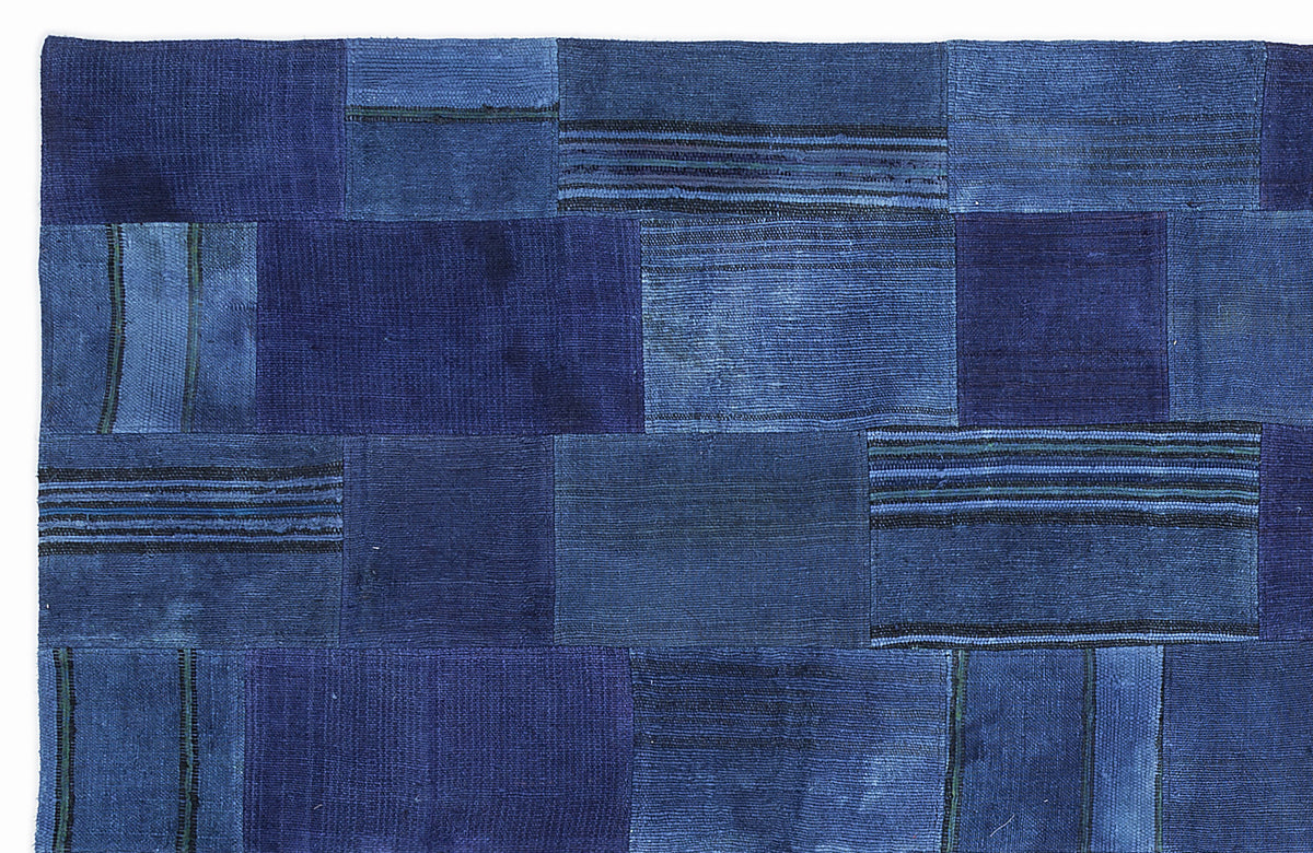 Mixed Over Dyed Kilim Patchwork Unique Rug 5&#39;3&#39;&#39; x 7&#39;7&#39;&#39; ft 160 x 230 cm