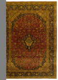 Yellow Over Dyed Vintage XLarge Rug 9'3'' x 9'7'' ft 283 x 292 cm