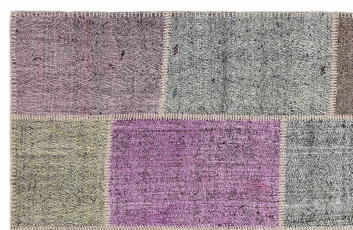 Mixed Over Dyed Kilim Patchwork Unique Rug 5&#39;3&#39;&#39; x 7&#39;7&#39;&#39; ft 160 x 230 cm