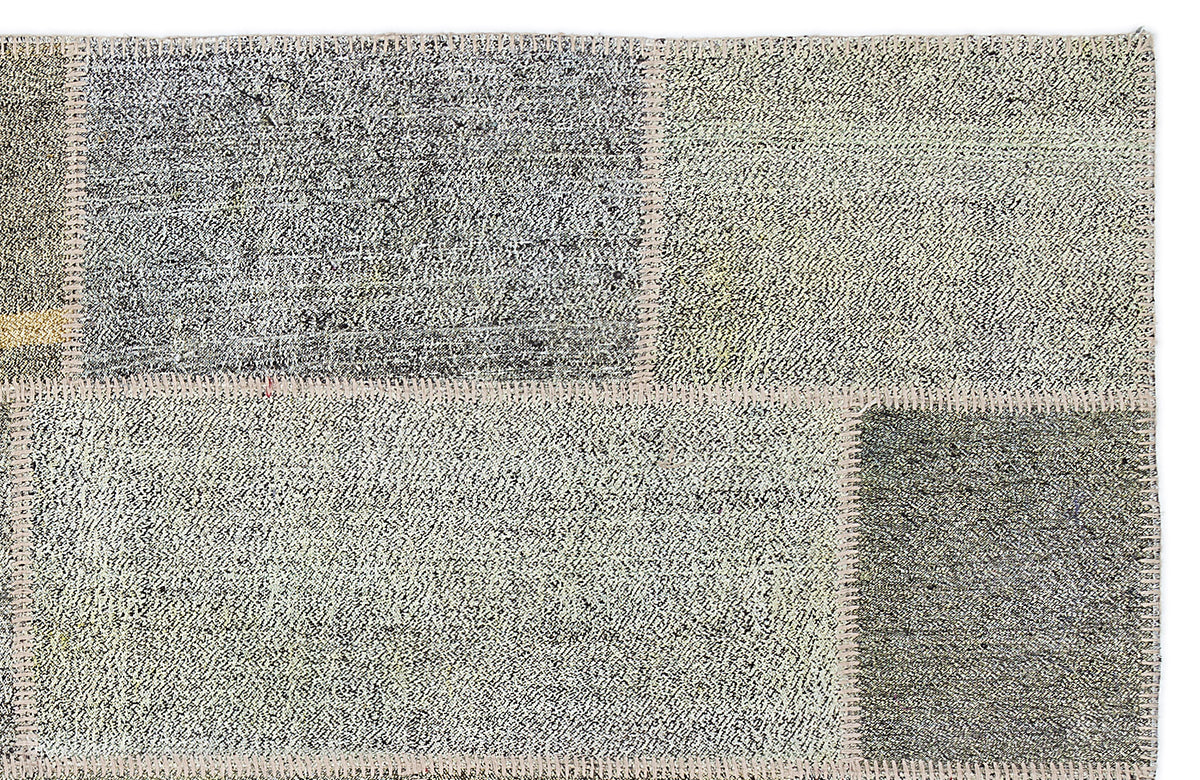 Mixed Over Dyed Kilim Patchwork Unique Rug 5&#39;3&#39;&#39; x 7&#39;7&#39;&#39; ft 160 x 230 cm