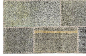 Mixed Over Dyed Kilim Patchwork Unique Rug 5'3'' x 7'7'' ft 160 x 230 cm