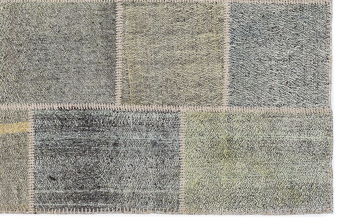 Mixed Over Dyed Kilim Patchwork Unique Rug 5&#39;3&#39;&#39; x 7&#39;7&#39;&#39; ft 160 x 230 cm