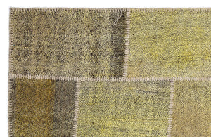 Mixed Over Dyed Kilim Patchwork Unique Rug 5'3'' x 7'7'' ft 160 x 230 cm