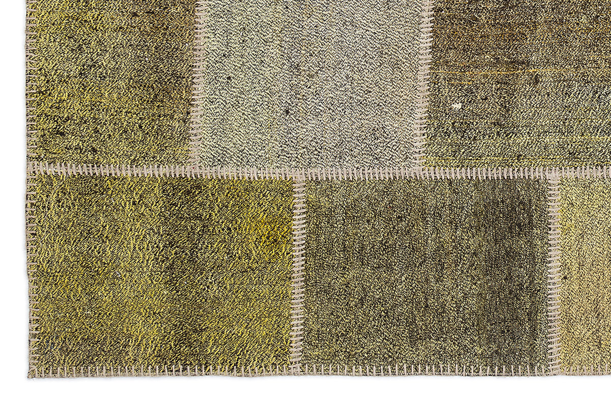 Mixed Over Dyed Kilim Patchwork Unique Rug 5&#39;3&#39;&#39; x 7&#39;7&#39;&#39; ft 160 x 230 cm