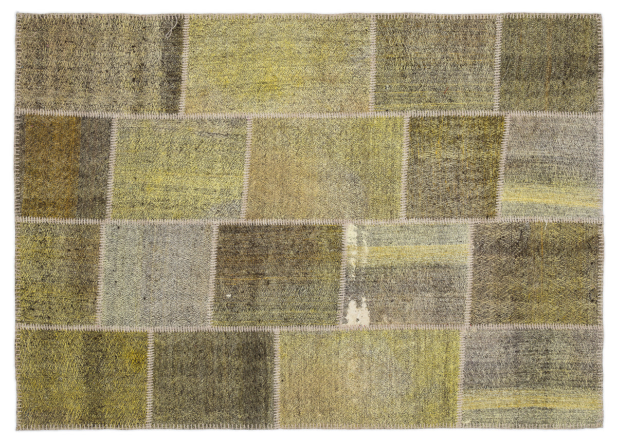 Mixed Over Dyed Kilim Patchwork Unique Rug 5&#39;3&#39;&#39; x 7&#39;7&#39;&#39; ft 160 x 230 cm