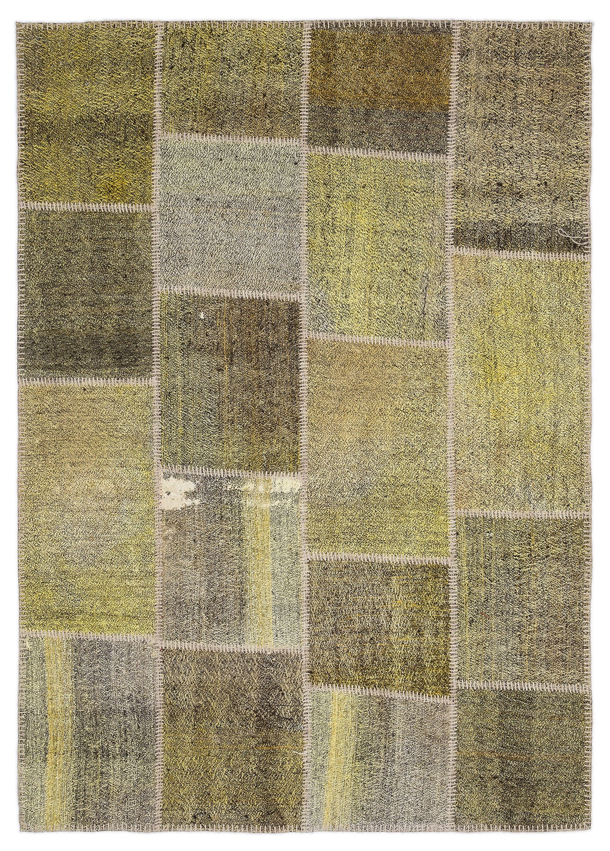 Mixed Over Dyed Kilim Patchwork Unique Rug 5&#39;3&#39;&#39; x 7&#39;7&#39;&#39; ft 160 x 230 cm