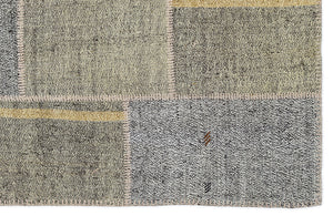 Mixed Over Dyed Kilim Patchwork Unique Rug 5'3'' x 7'7'' ft 160 x 230 cm