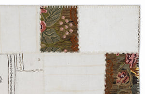 Karabakh Over Dyed Kilim Patchwork Unique Rug 5'3'' x 7'7'' ft 160 x 230 cm
