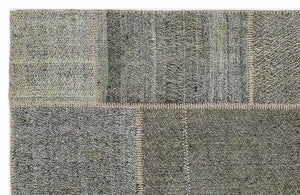 Mixed Over Dyed Kilim Patchwork Unique Rug 5'3'' x 7'7'' ft 160 x 230 cm