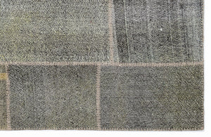 Mixed Over Dyed Kilim Patchwork Unique Rug 5'3'' x 7'7'' ft 160 x 230 cm