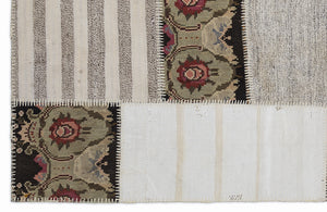 Karabakh Over Dyed Kilim Patchwork Unique Rug 5'3'' x 7'7'' ft 160 x 230 cm