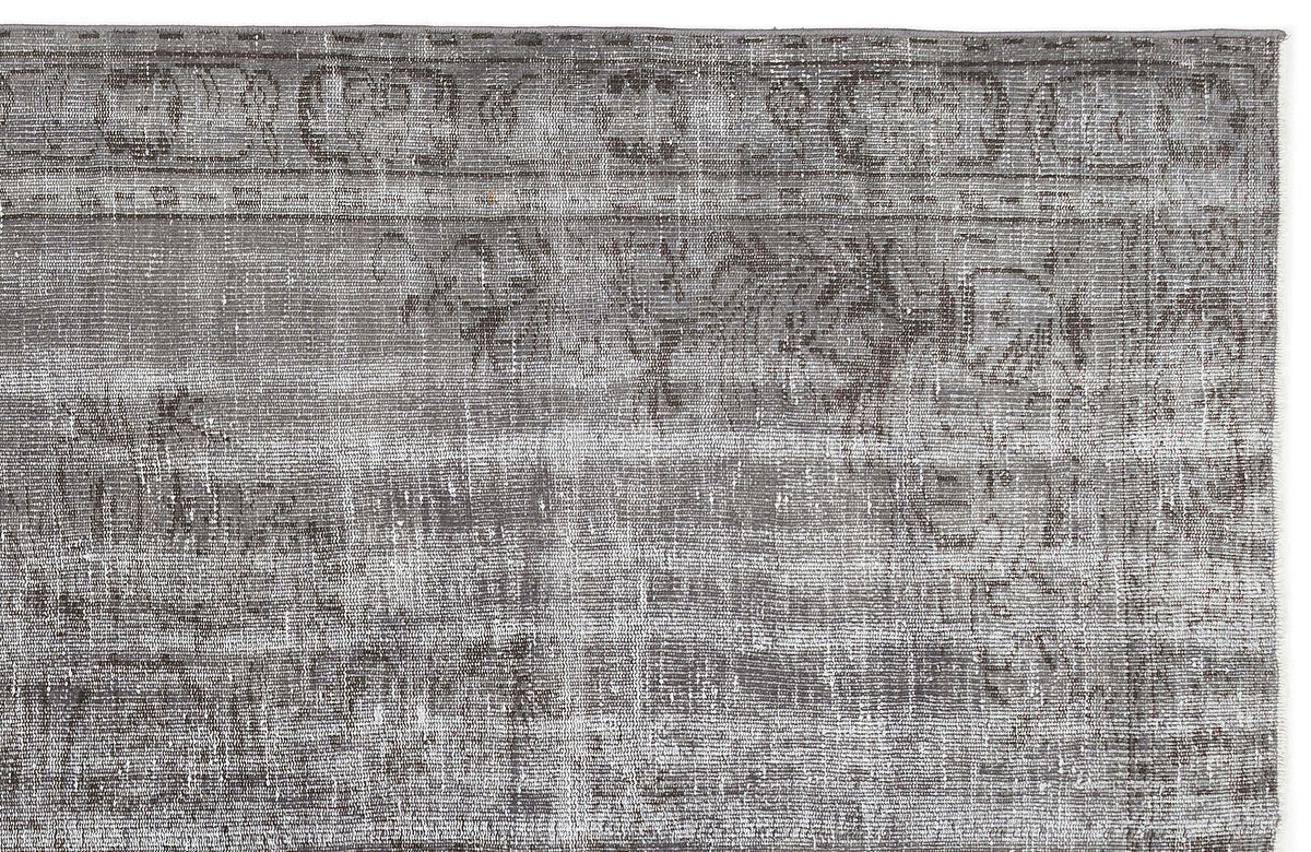 Gray Over Dyed Vintage Rug 5&#39;9&#39;&#39; x 8&#39;11&#39;&#39; ft 175 x 272 cm