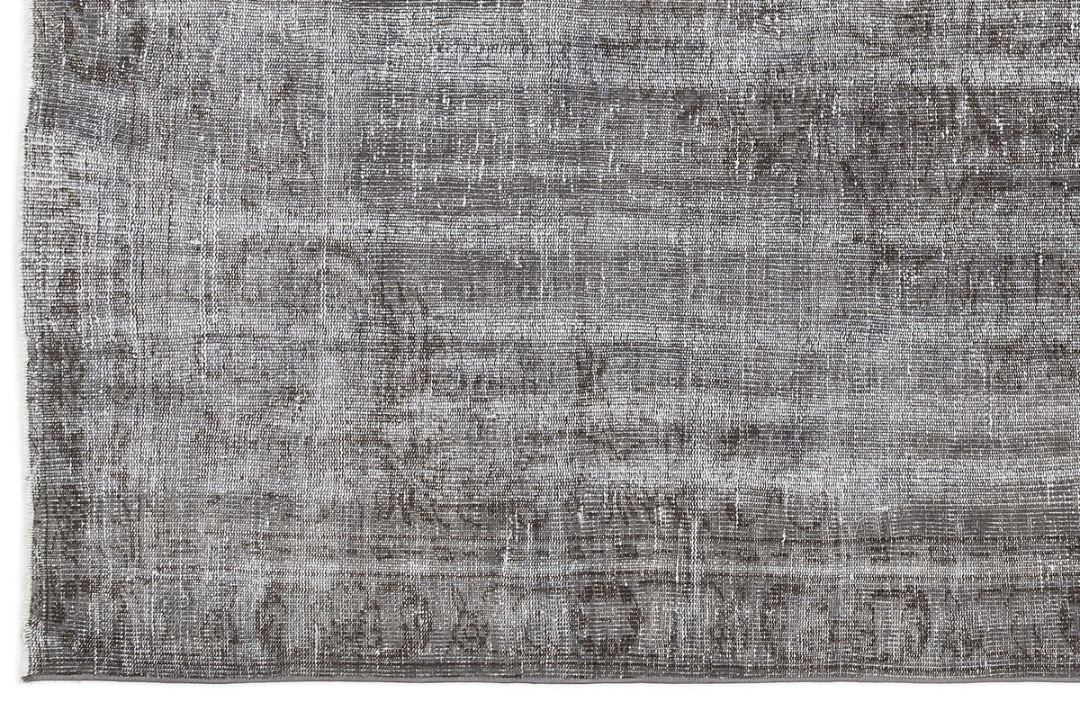 Gray Over Dyed Vintage Rug 5&#39;9&#39;&#39; x 8&#39;11&#39;&#39; ft 175 x 272 cm