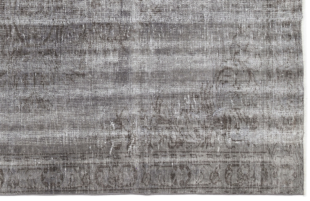 Gray Over Dyed Vintage Rug 5&#39;9&#39;&#39; x 8&#39;11&#39;&#39; ft 175 x 272 cm