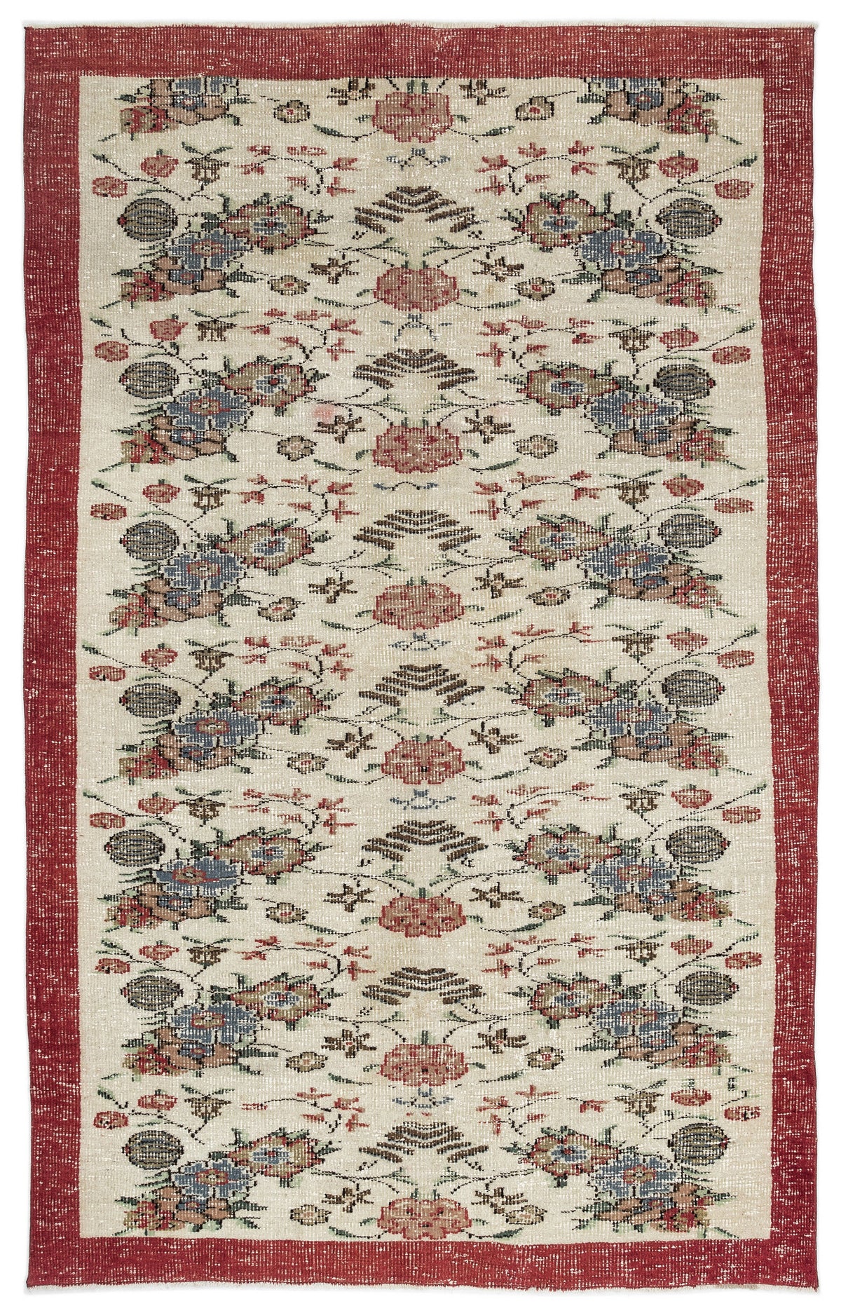 Naturel Over Dyed Vintage Rug 5&#39;10&#39;&#39; x 9&#39;3&#39;&#39; ft 177 x 283 cm