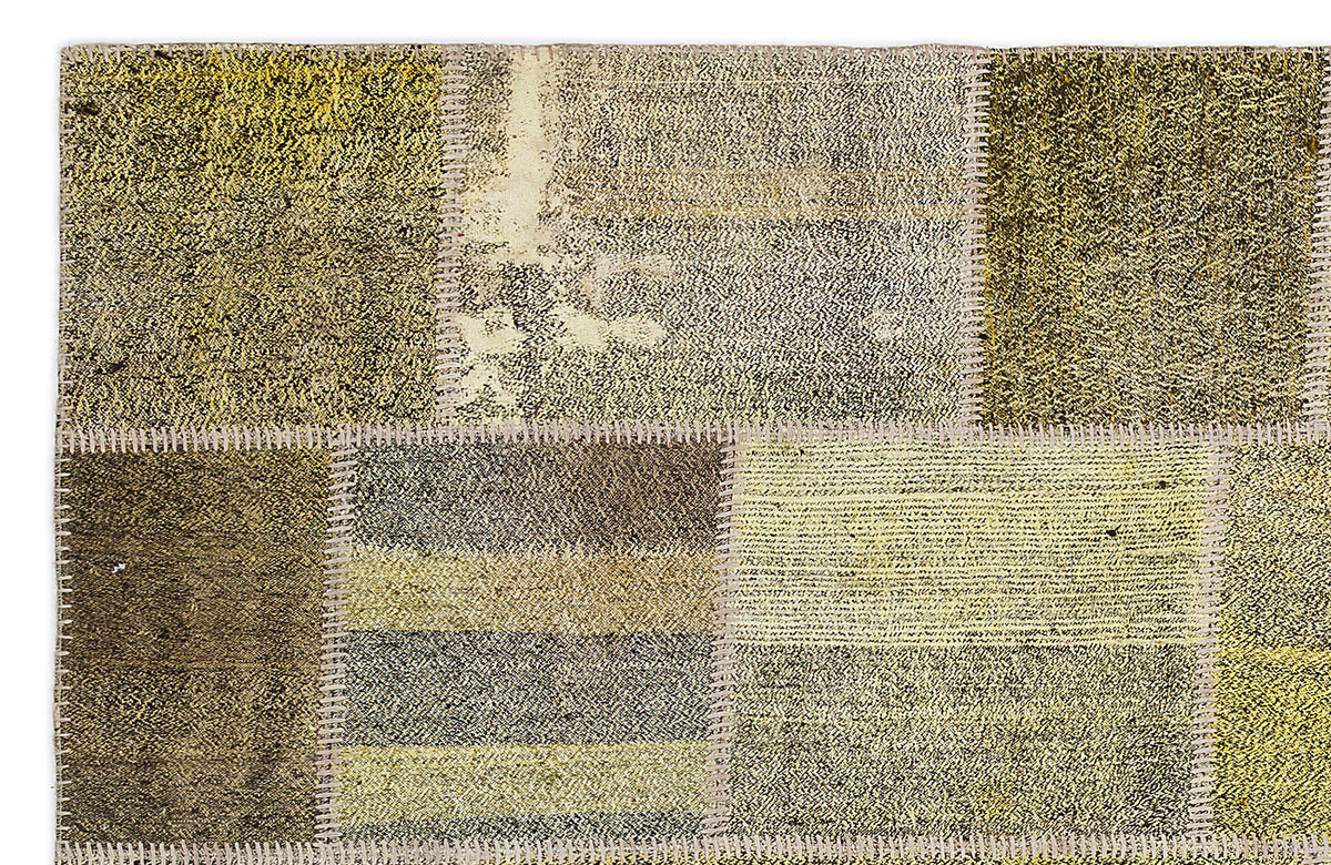 Mixed Over Dyed Kilim Patchwork Unique Rug 5&#39;3&#39;&#39; x 7&#39;7&#39;&#39; ft 160 x 230 cm