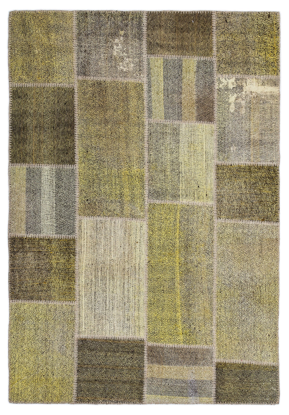 Mixed Over Dyed Kilim Patchwork Unique Rug 5&#39;3&#39;&#39; x 7&#39;7&#39;&#39; ft 160 x 230 cm