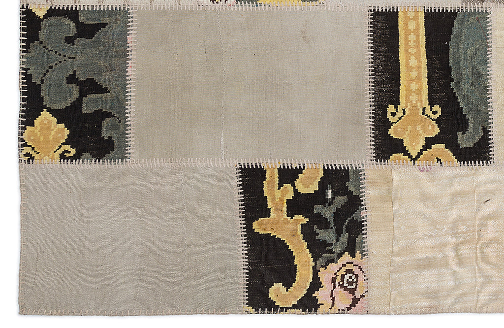 Karabakh Over Dyed Kilim Patchwork Unique Rug 5'3'' x 7'7'' ft 160 x 230 cm