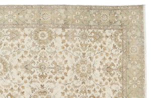 Beige Over Dyed Vintage Rug 6'1'' x 10'0'' ft 186 x 305 cm