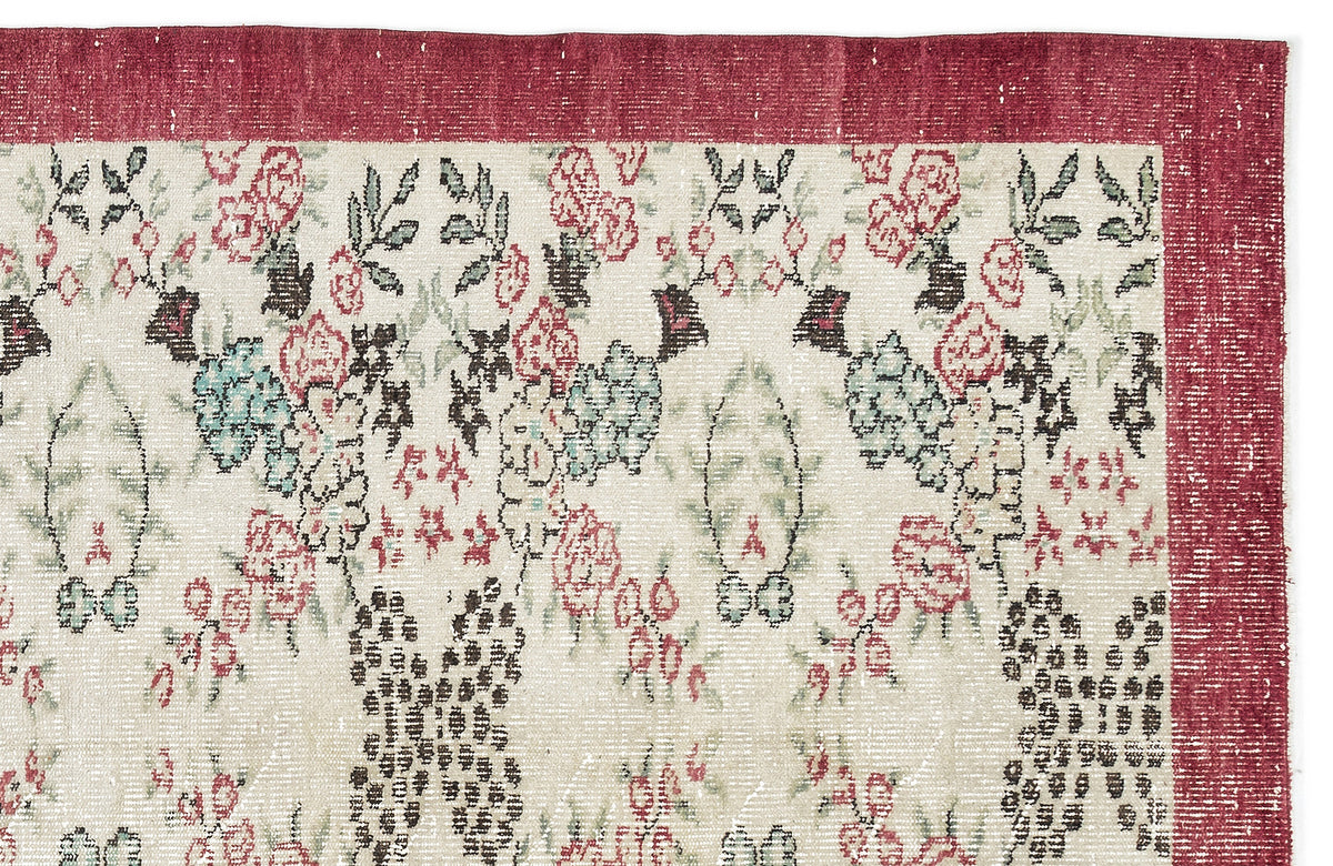 Naturel Over Dyed Vintage Rug 5&#39;3&#39;&#39; x 8&#39;4&#39;&#39; ft 159 x 254 cm