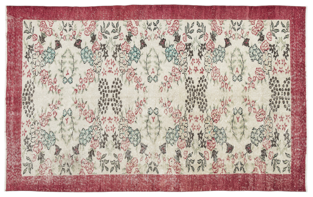 Naturel Over Dyed Vintage Rug 5&#39;3&#39;&#39; x 8&#39;4&#39;&#39; ft 159 x 254 cm