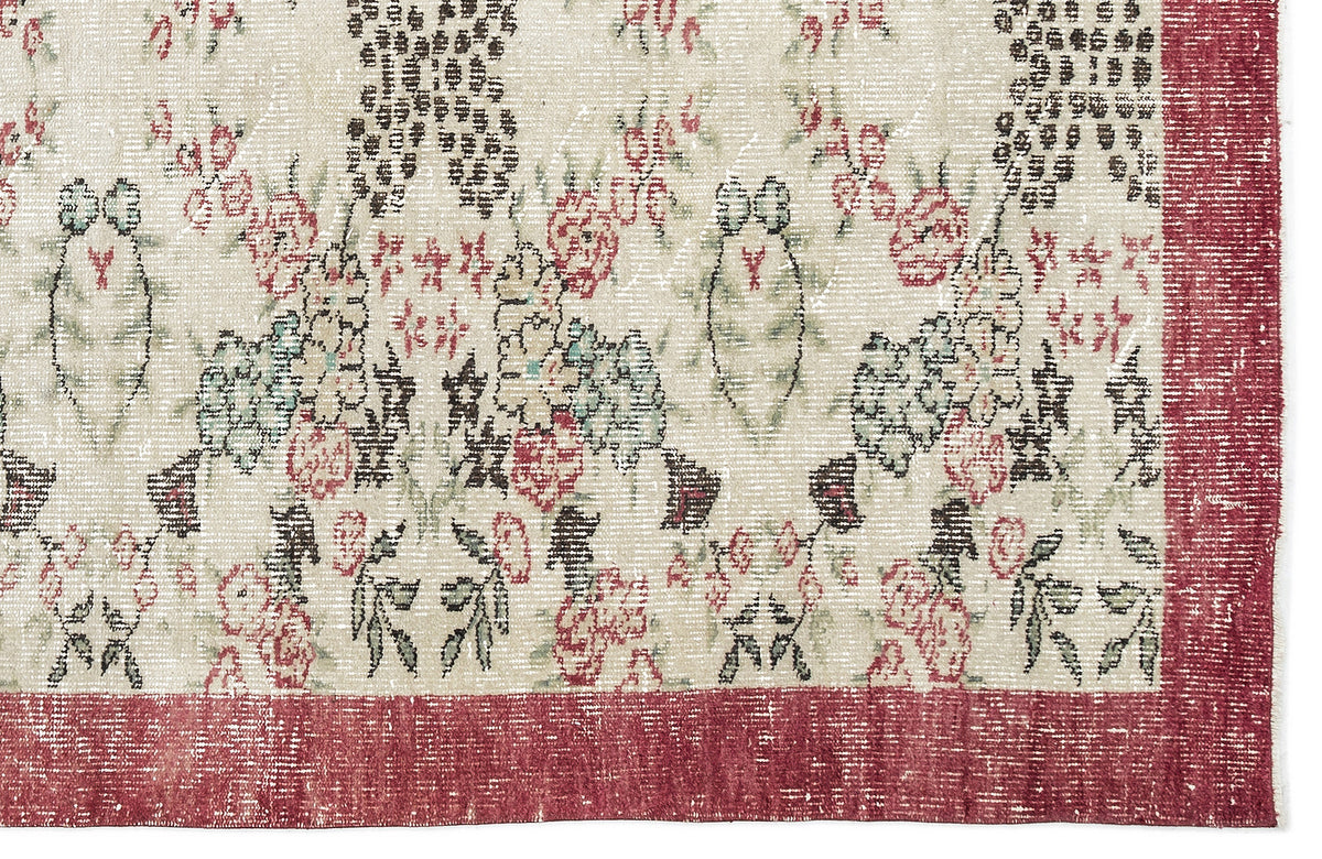 Naturel Over Dyed Vintage Rug 5&#39;3&#39;&#39; x 8&#39;4&#39;&#39; ft 159 x 254 cm