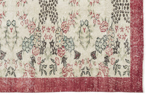 Naturel Over Dyed Vintage Rug 5'3'' x 8'4'' ft 159 x 254 cm