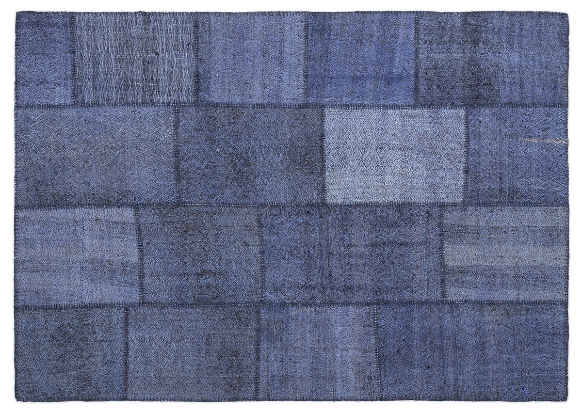 Mixed Over Dyed Kilim Patchwork Unique Rug 5&#39;3&#39;&#39; x 7&#39;7&#39;&#39; ft 160 x 230 cm