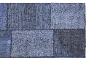 Mixed Over Dyed Kilim Patchwork Unique Rug 5'3'' x 7'7'' ft 160 x 230 cm