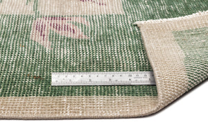 Naturel Over Dyed Vintage Rug 5'5'' x 8'12'' ft 164 x 274 cm