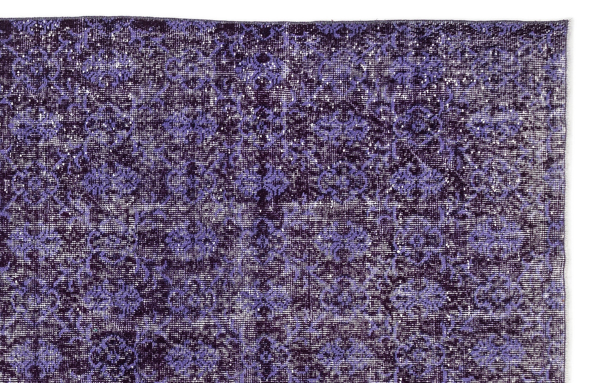 Retro Over Dyed Vintage Rug 6'10'' x 10'8'' ft 208 x 324 cm